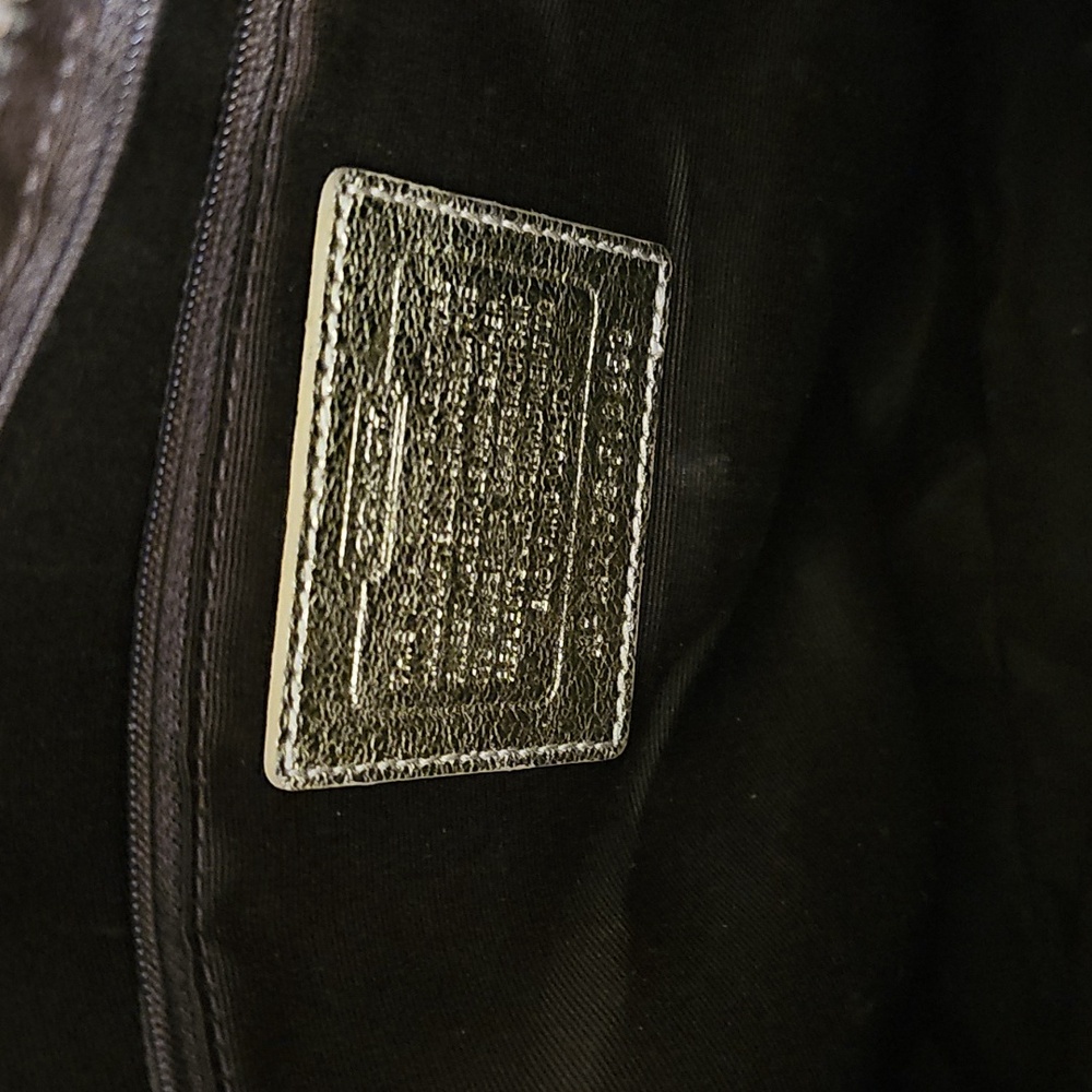 Coach Gold and Tan Tote Bag - Picture 7 of 12